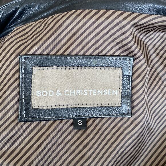 Bod & Christensen Leather Moto Jacket - Picture 14 of 16